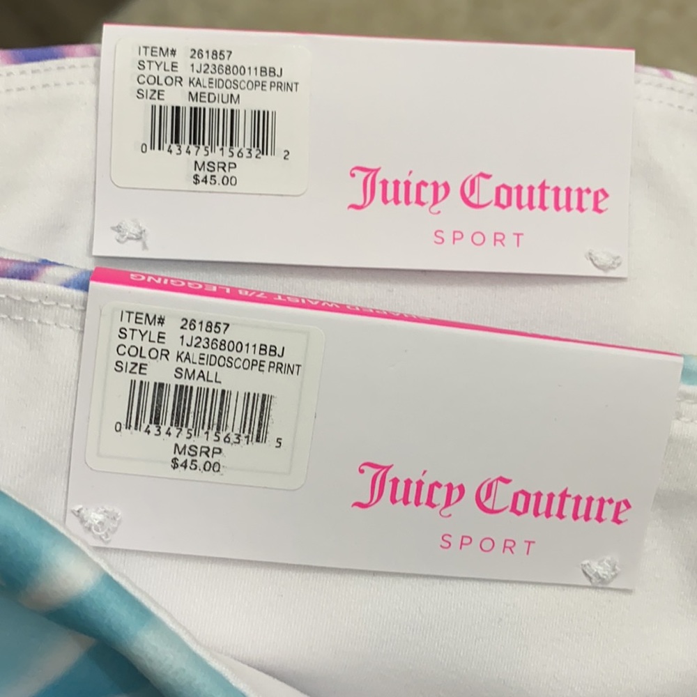 NWT Juicy Couture Sport Kaleidoscope 7/8 Leggings - Picture 12 of 13